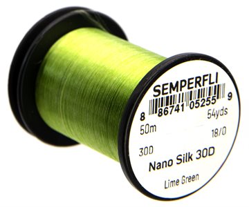 Semperfli Nano Silk Tying Thread 30D 18/0 Lime Green